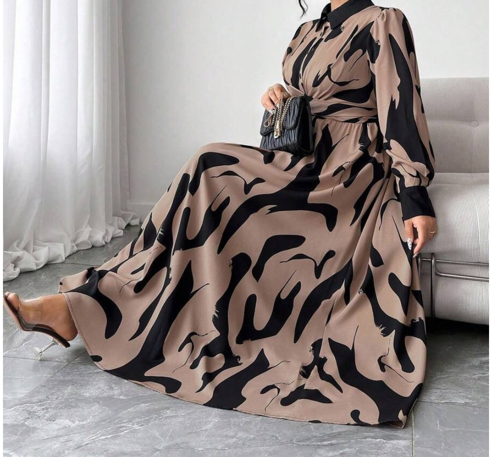 Robe Maxi Abstraite - Dana