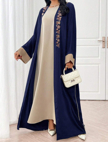 Abaya à Broderie Florale – Maya