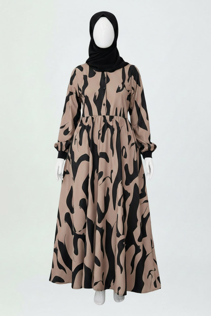 Robe Maxi Abstraite - Dana