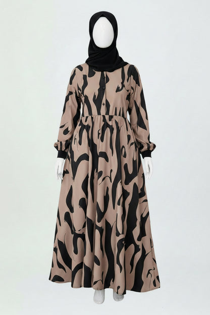 Robe Maxi Abstraite - Dana