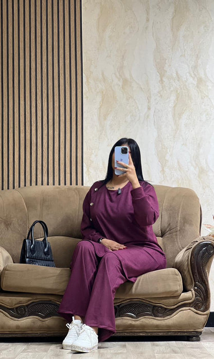 Ensemble Tunique & Pantalon Grouna– Tissu Qattifa