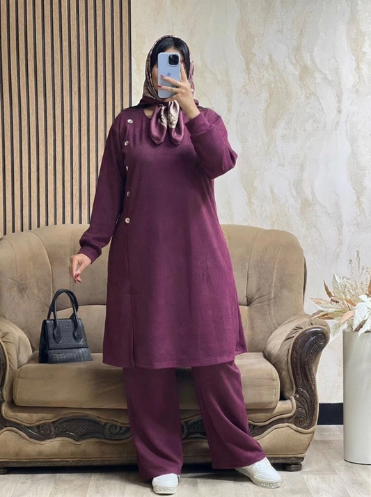 Ensemble Tunique & Pantalon Grouna– Tissu Qattifa