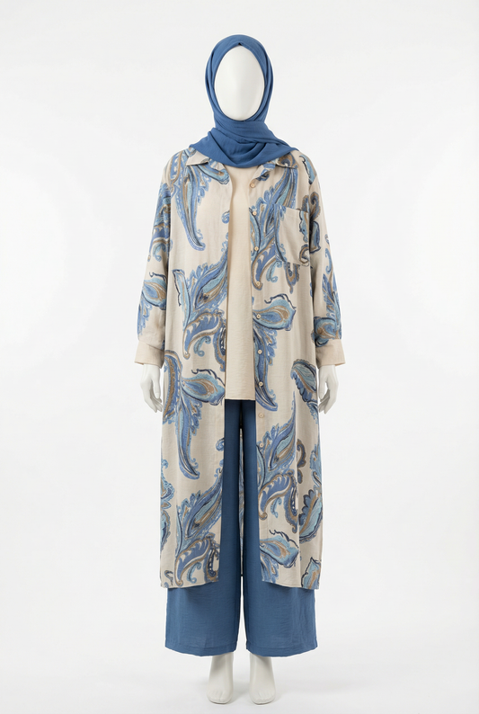 Tunique Chemisier à Motifs - Ritaj